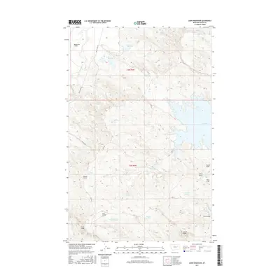 2017 Map of Lewis Reservoir, 2017 Print