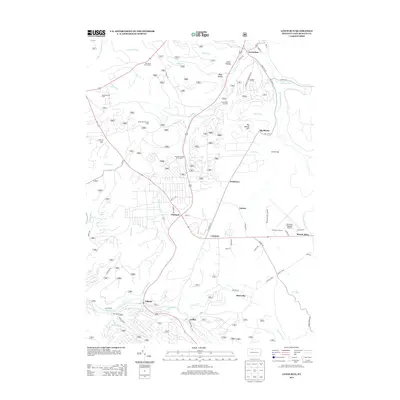 2013 Map of Lewis Run, 2013 Print