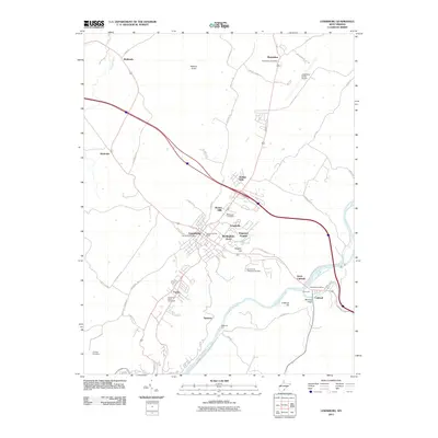 2011 Map of Lewisburg, 2011 Print