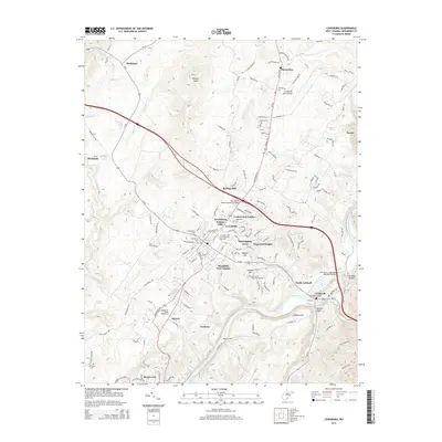 2014 Map of Lewisburg, 2014 Print