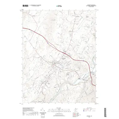 2019 Map of Lewisburg, 2019 Print