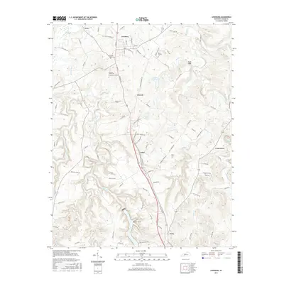 2016 Map of Lewisburg, 2016 Print