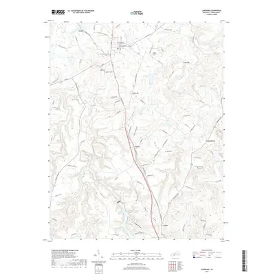 2019 Map of Lewisburg, 2019 Print