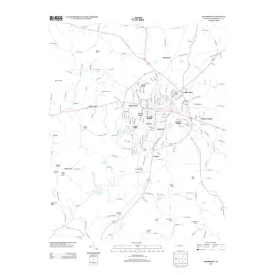 2013 Map of Lewisburg, 2013 Print