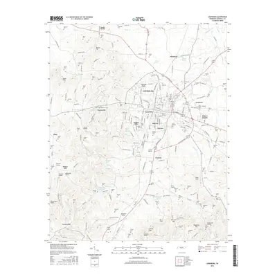 2016 Map of Lewisburg, 2016 Print