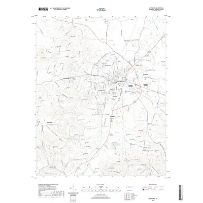 2019 Map of Lewisburg, 2019 Print