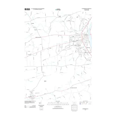 2013 Map of Lewisburg, 2013 Print