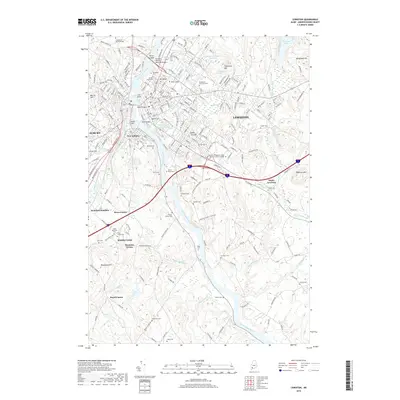 2018 Map of Lewiston, 2018 Print