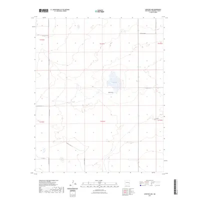 2023 Map of Lewiston Lake, 2023 Print