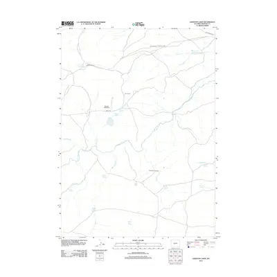 2012 Map of Lewiston Lakes, 2012 Print