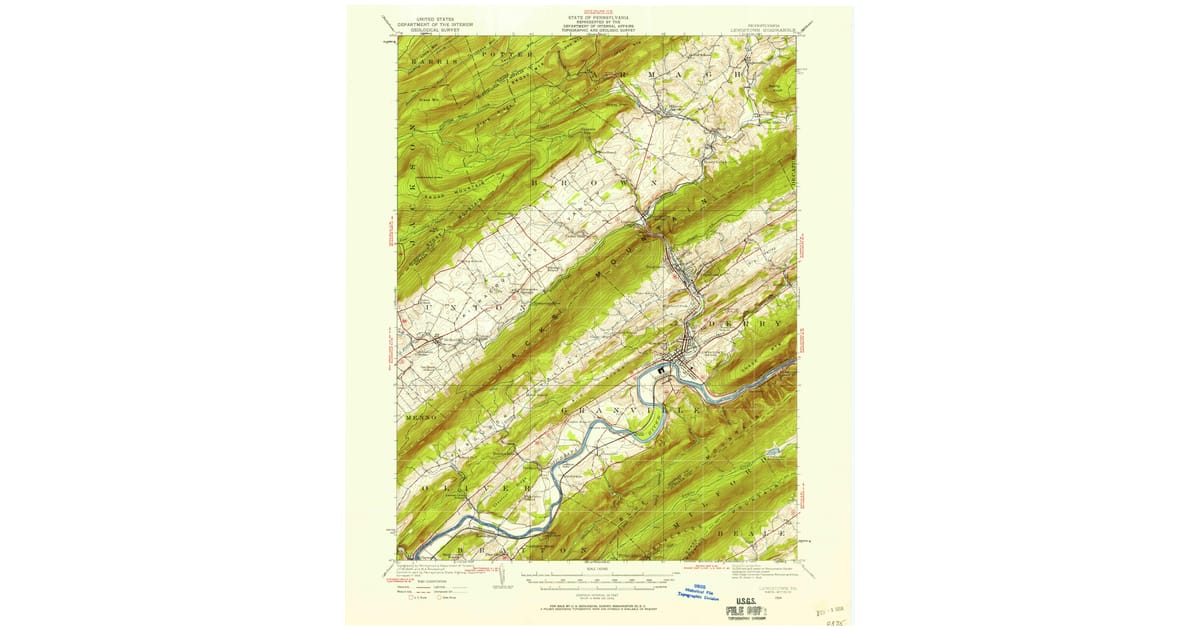 Old Maps of Lewistown, PA | Pastmaps