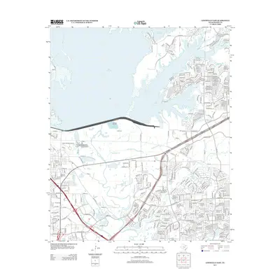 2013 Map of Lewisville East, 2013 Print