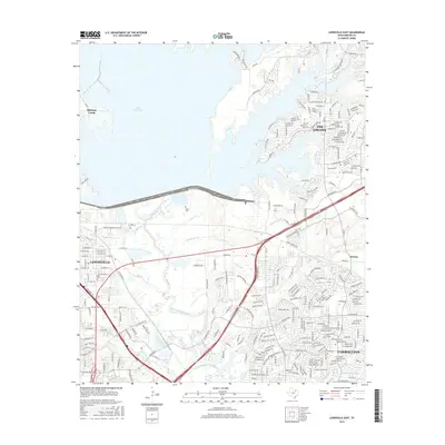 2016 Map of Lewisville East, 2016 Print