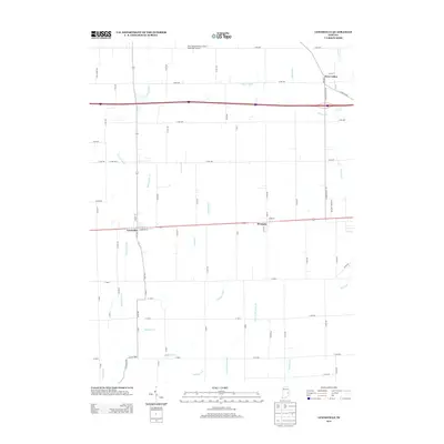 2013 Map of Lewisville, 2013 Print