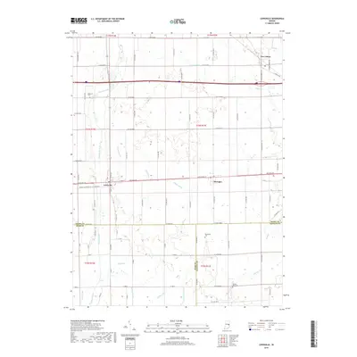 2019 Map of Lewisville, 2019 Print
