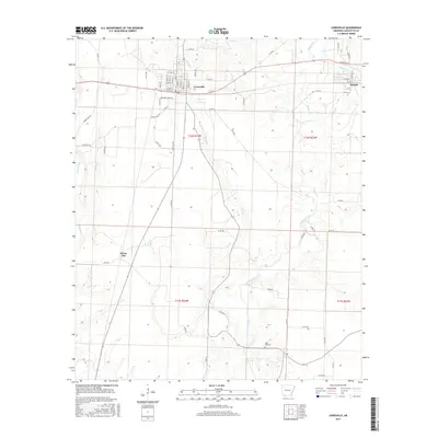 2017 Map of Lewisville, 2017 Print