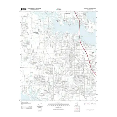2013 Map of Lewisville West, 2013 Print