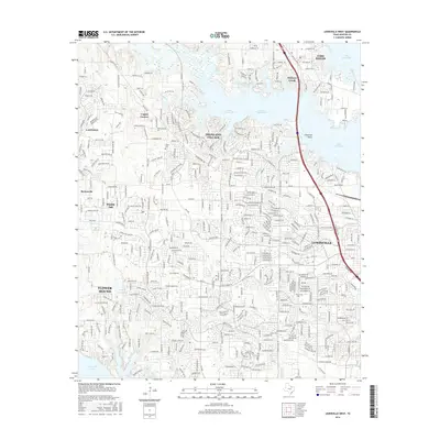 2016 Map of Lewisville West, 2016 Print