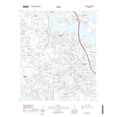 2019 Map of Lewisville West, 2019 Print