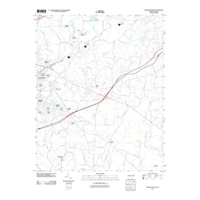 2010 Map of Lexington East, 2010 Print