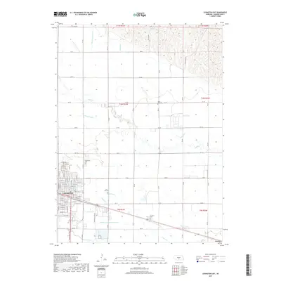 2017 Map of Lexington East, 2017 Print