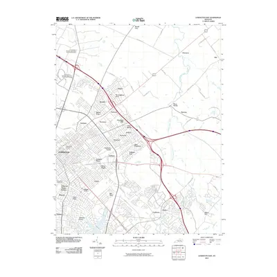 2010 Map of Lexington East, 2010 Print