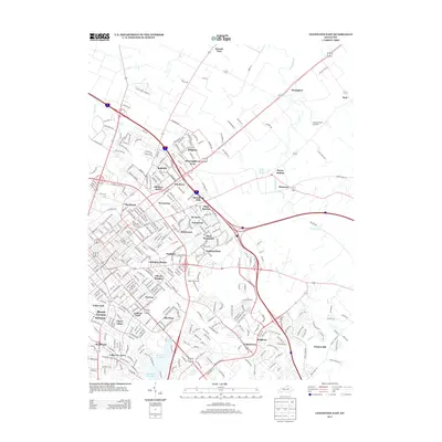 2013 Map of Lexington East, 2013 Print