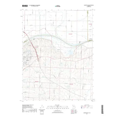 2017 Map of Lexington East, 2017 Print