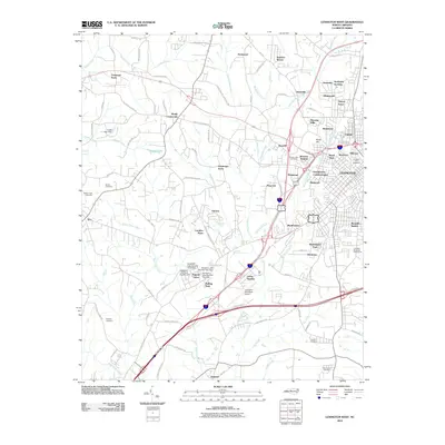 2010 Map of Lexington West, 2010 Print