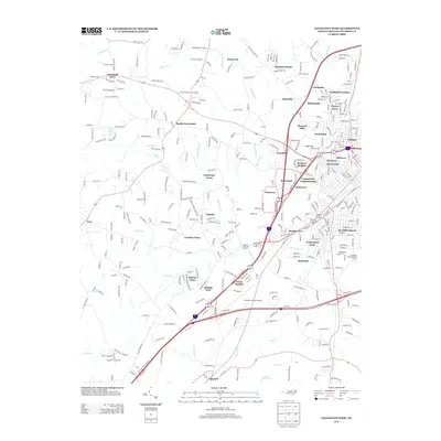 2013 Map of Lexington West, 2013 Print