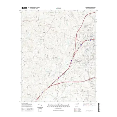 2016 Map of Lexington West, 2016 Print