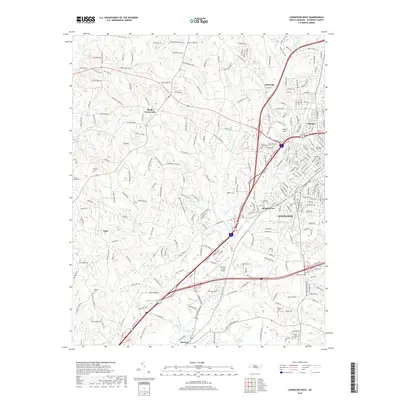 2019 Map of Lexington West, 2019 Print