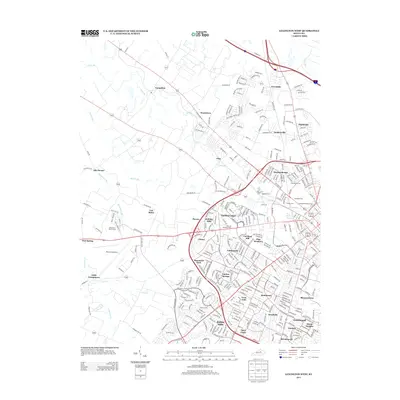 2013 Map of Lexington West, 2013 Print