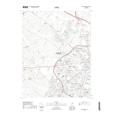 2019 Map of Lexington West, 2019 Print