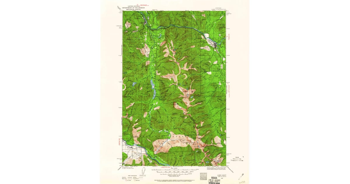 1930s Maps of Kens Trailer Court, MT | Pastmaps