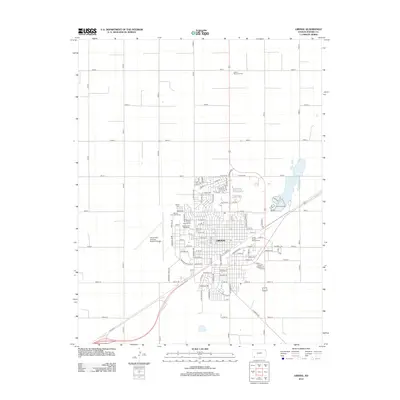 2012 Map of Liberal, 2012 Print