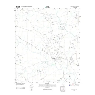 2013 Map of Liberty Hill, 2013 Print