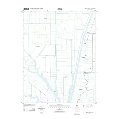 2012 Map of Liberty Island, 2012 Print