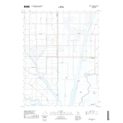 2018 Map of Liberty Island, 2018 Print