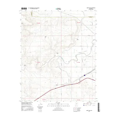 2017 Map of Liberty Mesa, 2017 Print