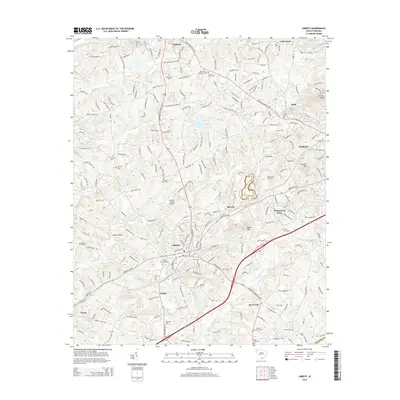 2014 Map of Liberty, 2014 Print