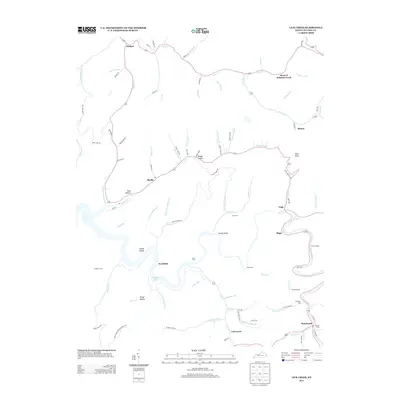 2013 Map of Lick Creek, 2013 Print