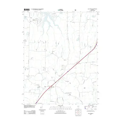 2012 Map of Lick Creek, 2012 Print