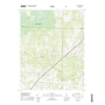 2018 Map of Lick Creek, 2018 Print