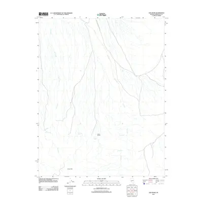 2011 Map of Lida Wash, 2011 Print