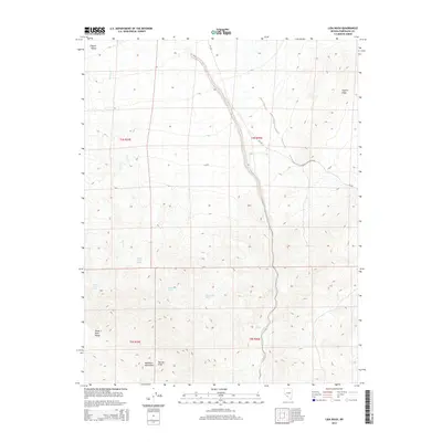 2014 Map of Lida Wash, 2014 Print
