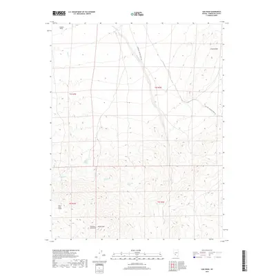 2018 Map of Lida Wash, 2018 Print