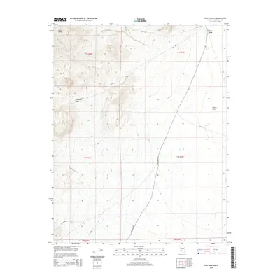 2014 Map of Lida Wash NW, 2014 Print