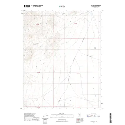 2018 Map of Lida Wash NW, 2018 Print
