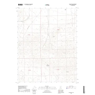 2018 Map of Lida Wash SW, 2018 Print